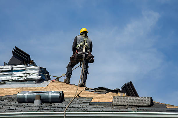 Professional Gutter Installation technician working in Burlington, KS